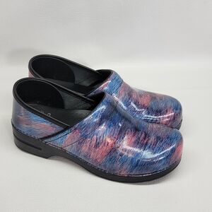 Dansko Clogs Women's Sz 11.5-12Multi Color Patent Leather Professional Slip On
